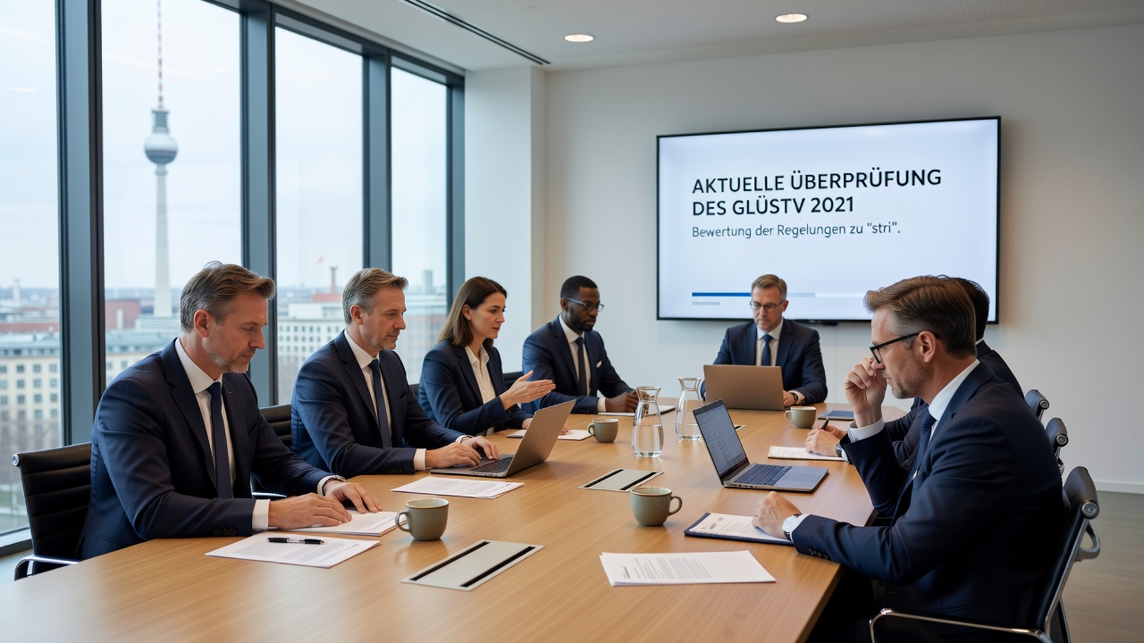 Diskussionsrunde auf der Konferenz zu Compliance und Regulierung im deutschen Online-Glücksspiel
