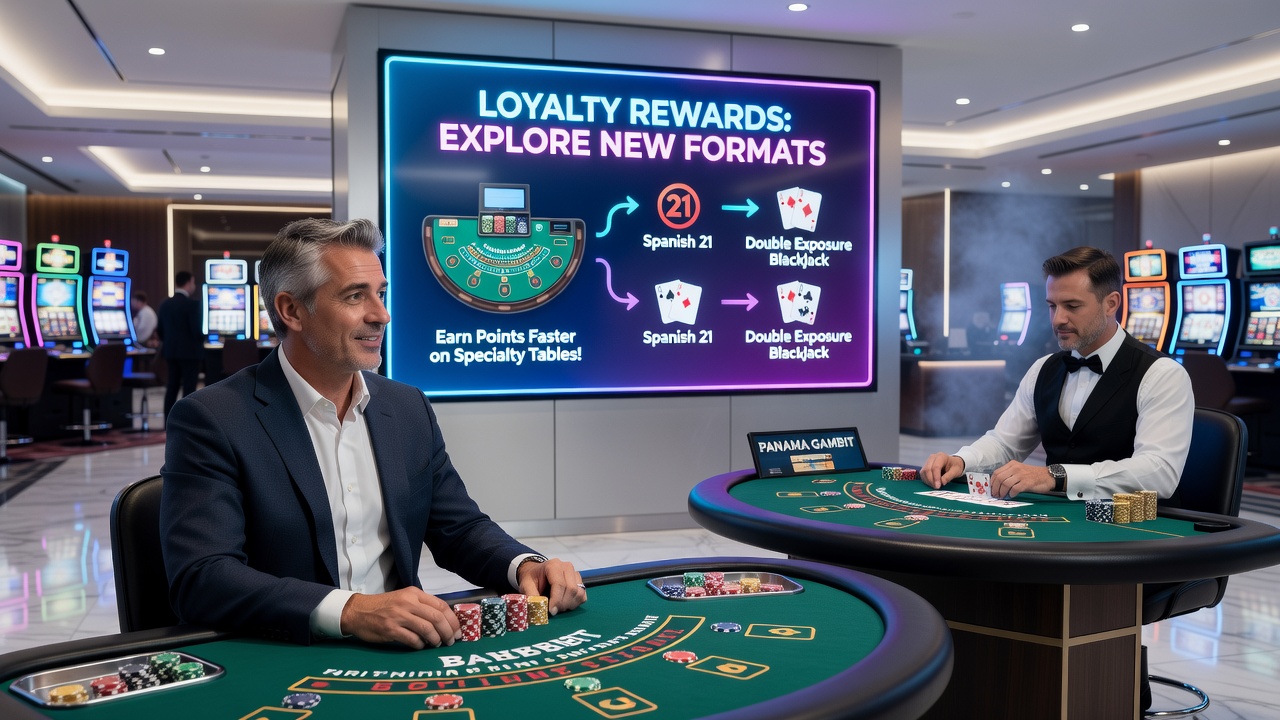 Player engagement statistics chart for lesser-known blackjack game formats influenced by loyalty rewards