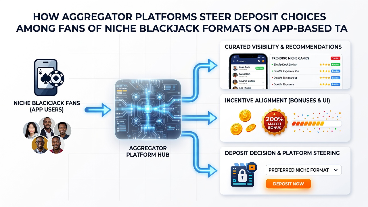 Mobile App-Oberflächen mit Aggregator-Empfehlungen für Blackjack-Einzahlungen
