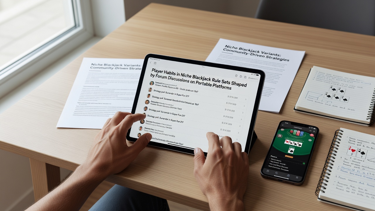 Forum-Diskussionen über Blackjack Nischenregeln auf mobilen Geräten