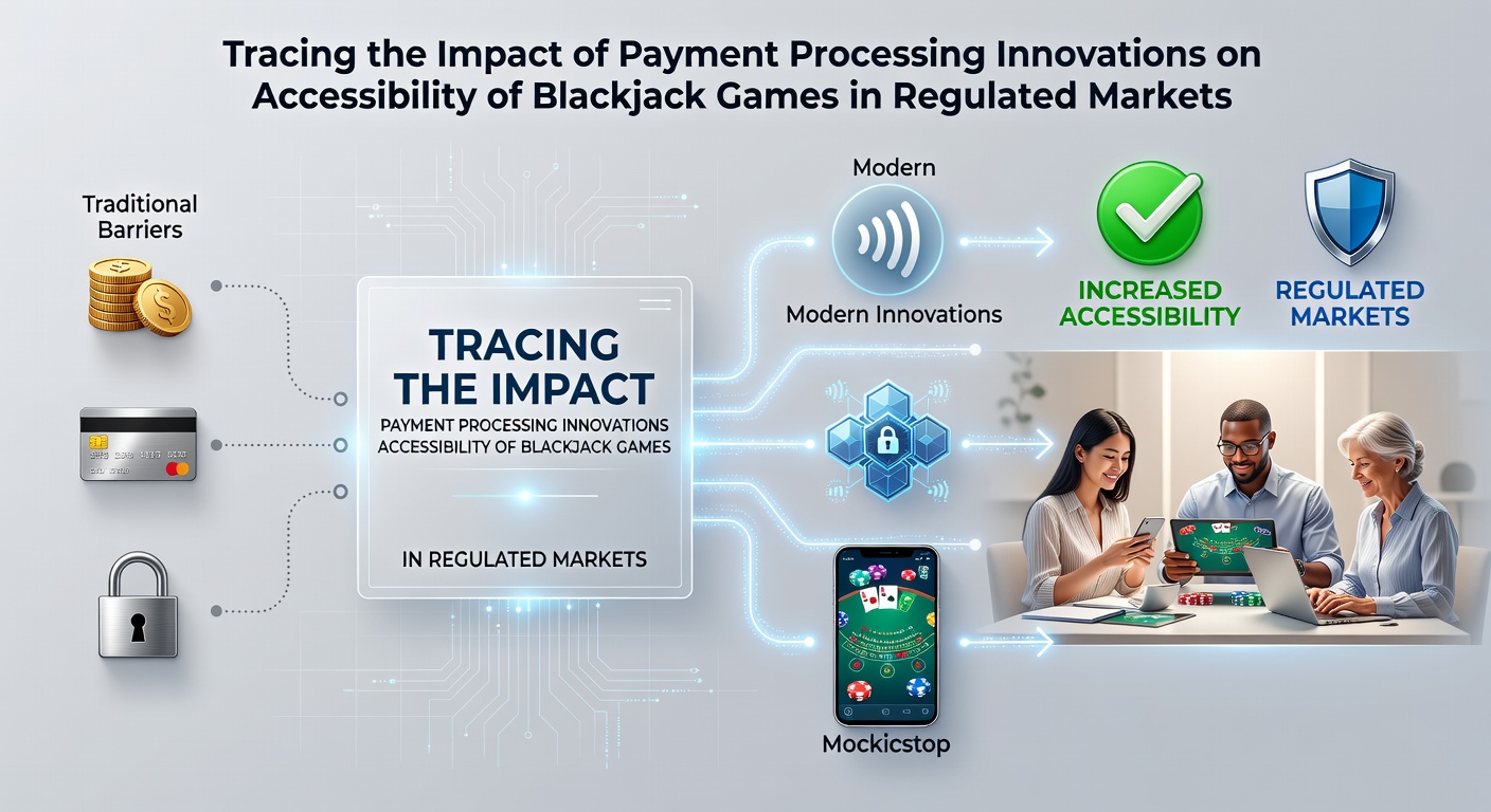 Illustration showing modern payment processing interfaces integrated with regulated blackjack gaming platforms across European and North American markets